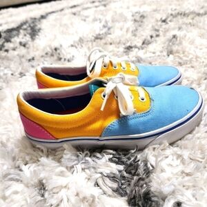 New Vans Unisex Era Bright Color Block Sneakers Men's 5.5 Women's 7